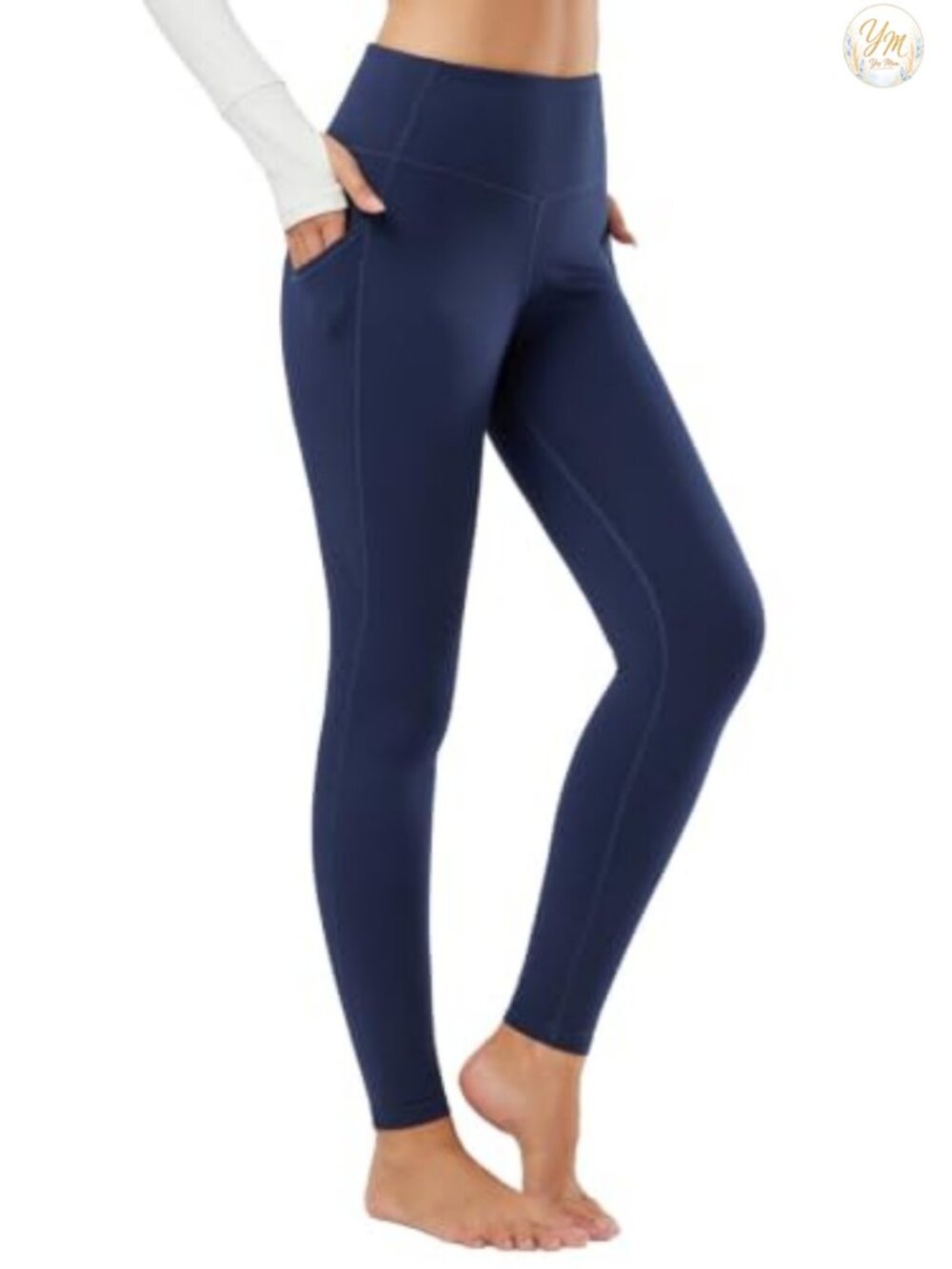 Fleece Lined Thermal Leggings High Waist Tummy Control Winter Tights